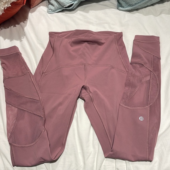 Mauve Full Length Lululemon Leggings - Picture 3 of 4